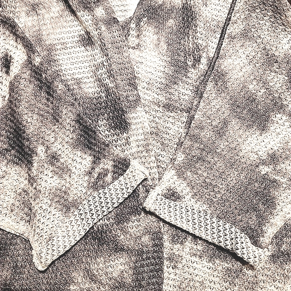 VINCE CAMUTO Neutral Tie-Dye Cuffed 3/4 Sleeve Knit Cocoon Cardigan Wrap Women's - Picture 5 of 9